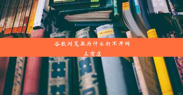 谷歌浏览器为什么打不开网上商店