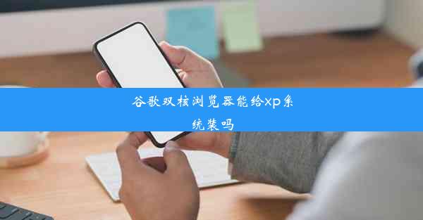 谷歌双核浏览器能给xp系统装吗