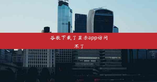 谷歌下载了显示app访问不了