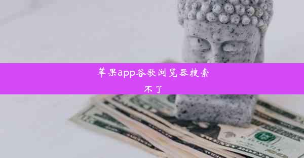 苹果app谷歌浏览器搜索不了