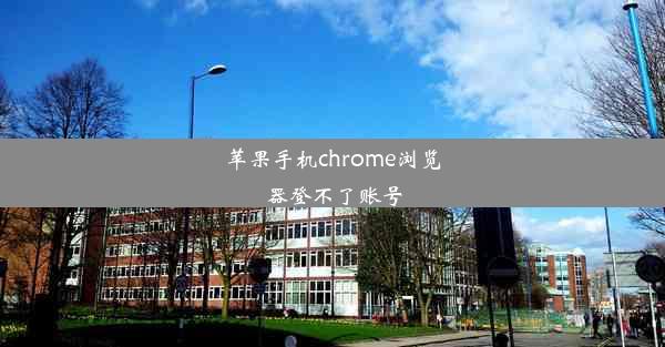 苹果手机chrome浏览器登不了账号