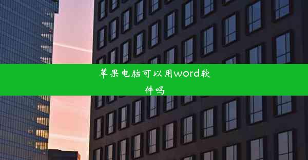 苹果电脑可以用word软件吗