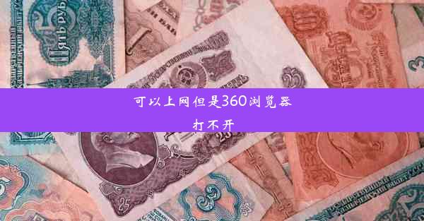 可以上网但是360浏览器打不开