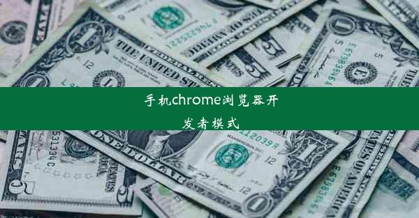 手机chrome浏览器开发者模式