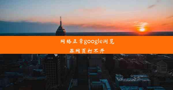 网络正常google浏览器网页打不开