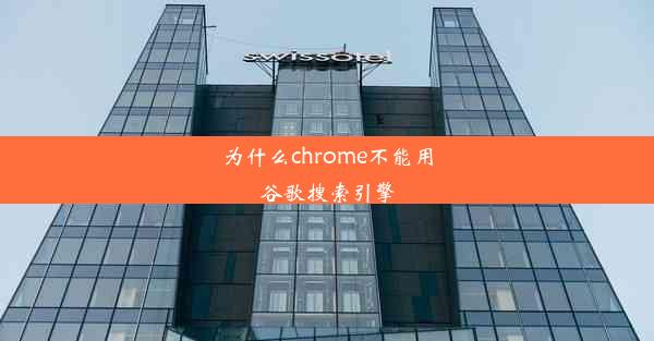 为什么chrome不能用谷歌搜索引擎