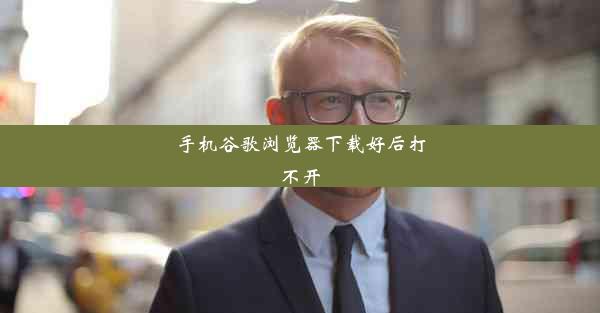 手机谷歌浏览器下载好后打不开