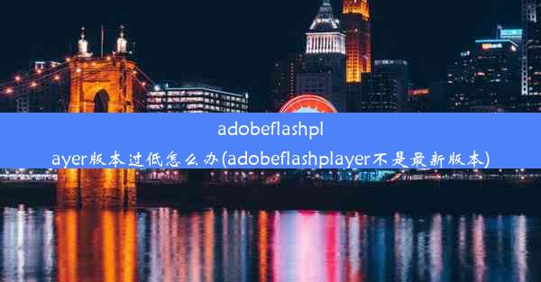 adobeflashplayer版本过低怎么办(adobeflashplayer不是最新版本)