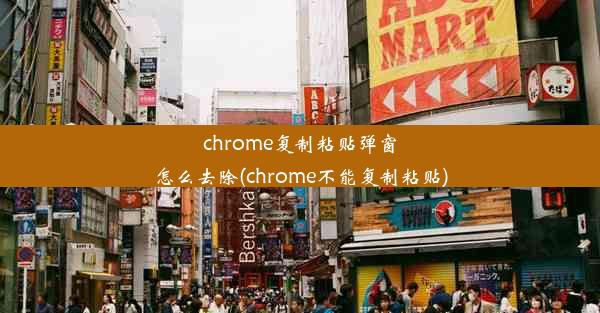 chrome复制粘贴弹窗怎么去除(chrome不能复制粘贴)