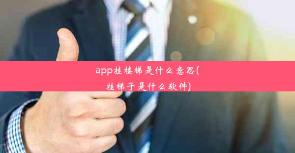 app挂楼梯是什么意思(挂梯子是什么软件)