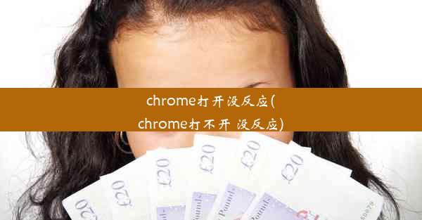 chrome打开没反应(chrome打不开 没反应)