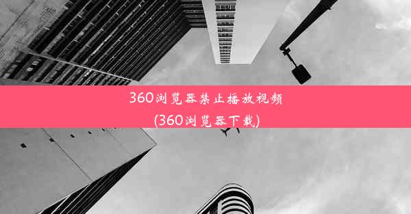 360浏览器禁止播放视频(360浏览器下载)