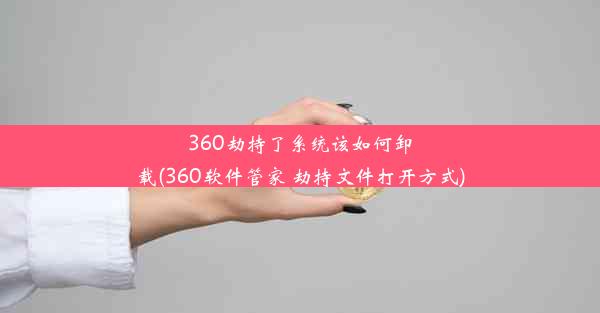 360劫持了系统该如何卸载(360软件管家 劫持文件打开方式)