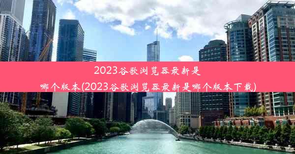 2023谷歌浏览器最新是哪个版本(2023谷歌浏览器最新是哪个版本下载)