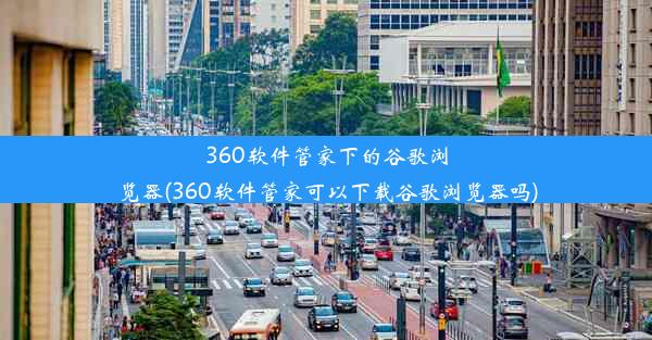 360软件管家下的谷歌浏览器(360软件管家可以下载谷歌浏览器吗)