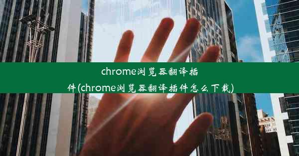 chrome浏览器翻译插件(chrome浏览器翻译插件怎么下载)