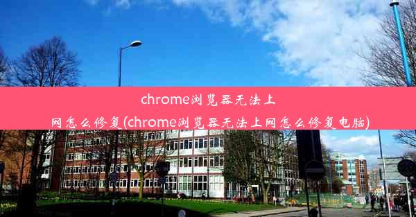 chrome浏览器无法上网怎么修复(chrome浏览器无法上网怎么修复电脑)