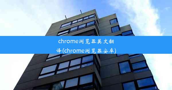 chrome浏览器英文翻译(chrome浏览器安卓)