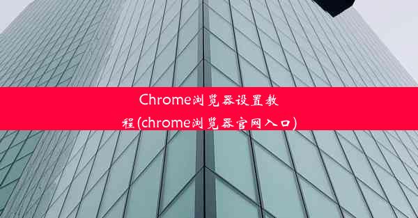 Chrome浏览器设置教程(chrome浏览器官网入口)