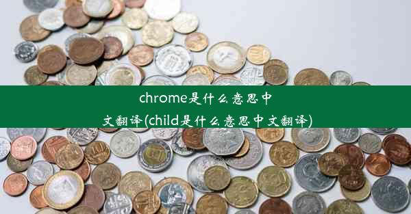 chrome是什么意思中文翻译(child是什么意思中文翻译)