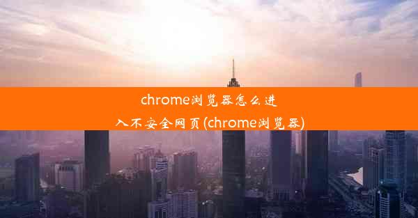 chrome浏览器怎么进入不安全网页(chrome浏览器)