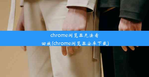 chrome浏览器无法看回放(chrome浏览器安卓下载)