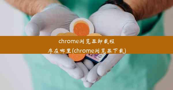 chrome浏览器卸载程序在哪里(chrome浏览器下载)