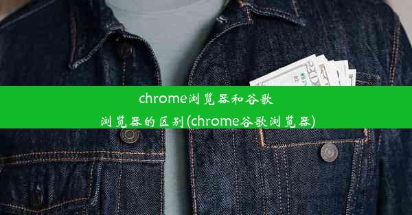 chrome浏览器和谷歌浏览器的区别(chrome谷歌浏览器)