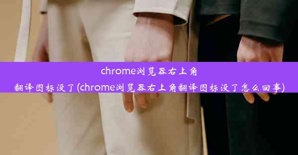 chrome浏览器右上角翻译图标没了(chrome浏览器右上角翻译图标没了怎么回事)