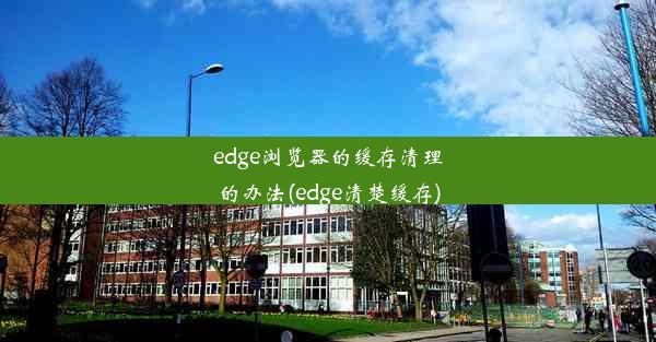 edge浏览器的缓存清理的办法(edge清楚缓存)