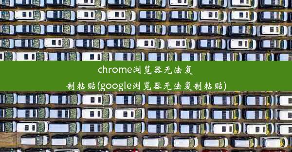 chrome浏览器无法复制粘贴(google浏览器无法复制粘贴)