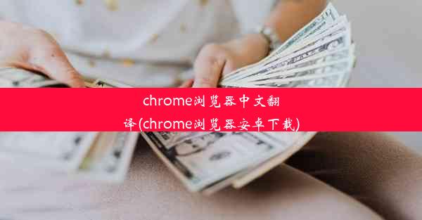 chrome浏览器中文翻译(chrome浏览器安卓下载)