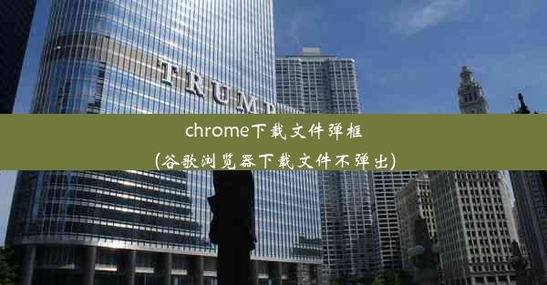 chrome下载文件弹框(谷歌浏览器下载文件不弹出)