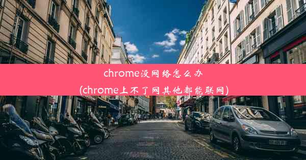 chrome没网络怎么办(chrome上不了网其他都能联网)