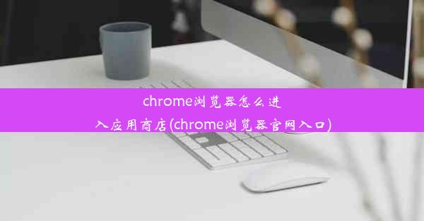 chrome浏览器怎么进入应用商店(chrome浏览器官网入口)