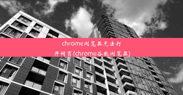 chrome浏览器无法打开网页(chrome谷歌浏览器)