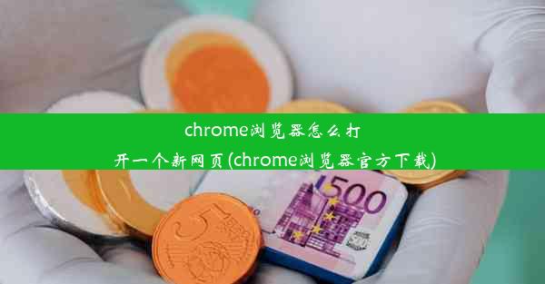 chrome浏览器怎么打开一个新网页(chrome浏览器官方下载)