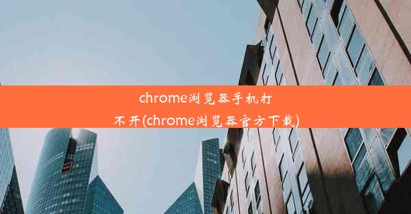 chrome浏览器手机打不开(chrome浏览器官方下载)