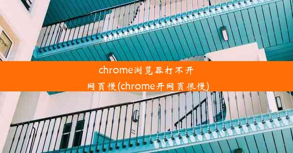 chrome浏览器打不开网页慢(chrome开网页很慢)