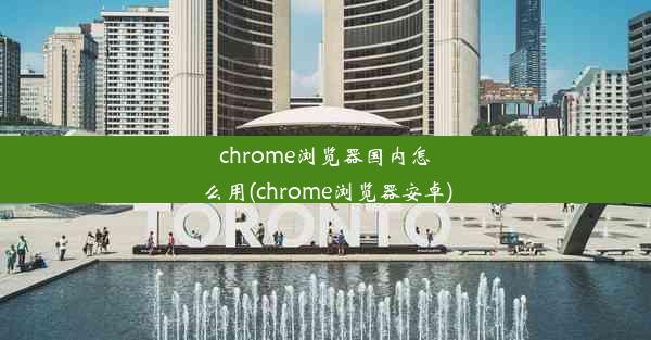 chrome浏览器国内怎么用(chrome浏览器安卓)