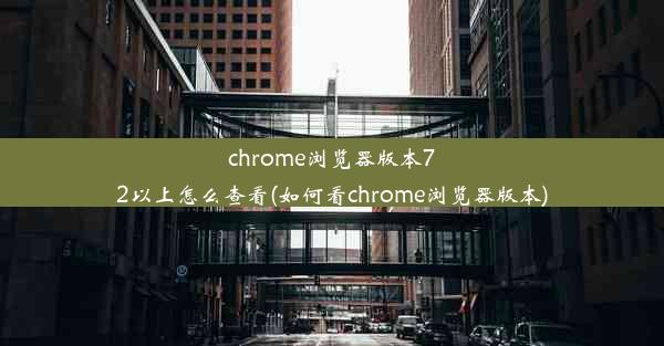 chrome浏览器版本72以上怎么查看(如何看chrome浏览器版本)