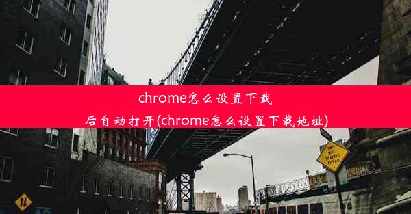 chrome怎么设置下载后自动打开(chrome怎么设置下载地址)