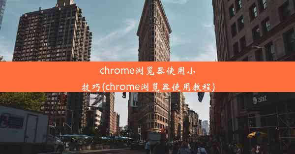 chrome浏览器使用小技巧(chrome浏览器使用教程)