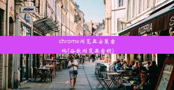 chrome浏览器安装密码(谷歌浏览器密钥)