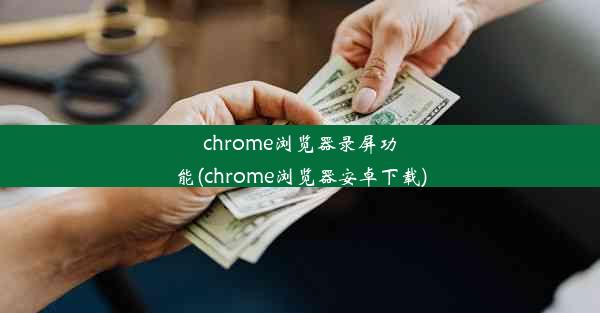 chrome浏览器录屏功能(chrome浏览器安卓下载)