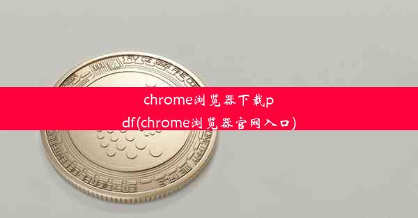 chrome浏览器下载pdf(chrome浏览器官网入口)