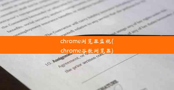 chrome浏览器监视(chrome谷歌浏览器)