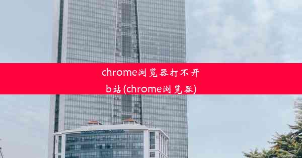 chrome浏览器打不开b站(chrome浏览器)