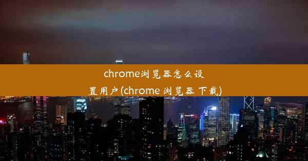 chrome浏览器怎么设置用户(chrome 浏览器 下载)