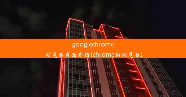 googlechrome浏览器页面介绍(chrome的浏览器)